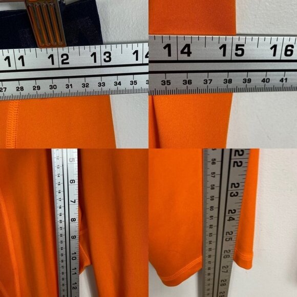 Ivy Park Beyonce Orange High Rise Leggings Size Medium Active Logo Waist Pants M - Picture 11 of 11